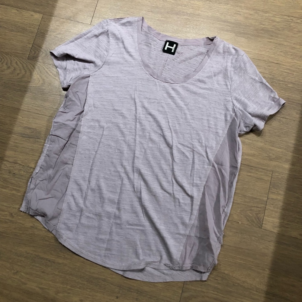 Dusty Lilac Crepe Side Panel Top